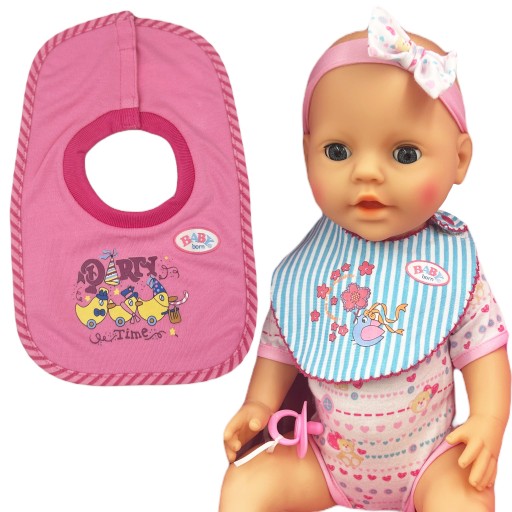 PODPRSNÍKY PRE BABIČKY BABY BORN PODPRSNÍKY PRE BÁBIKY 2 BALENIE ZAPF MODRÉ PRUHOVANÉ