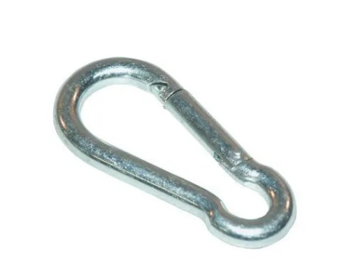 Obyčajná karabina, pozinkovaná, 8 mm