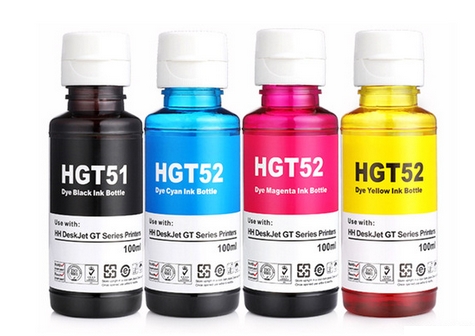4x ATRAMENT PRE TLAČOVÚ NÁDRŽKU HP GT51 GT52 315 410 415 SMART TANK 510 515