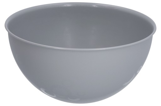 KUCHYŇSKÁ 3L miska plastová s pokrievkou, šedá, veľká, Ø24,5 cm, univerzálna