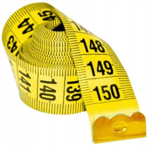 Tradičný viacfarebný krajčírsky meter, 150 cm