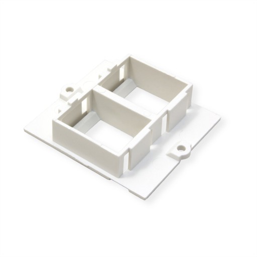 BACHMANN Rám pre 2x Keystone moduly, biely