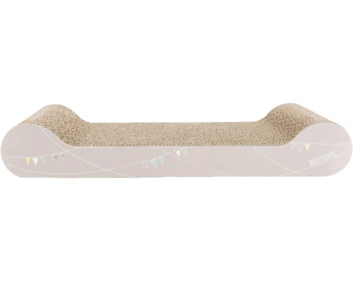 Kartónové škrabadlo Trixie Junior 38x6x18cm svetlosivé
