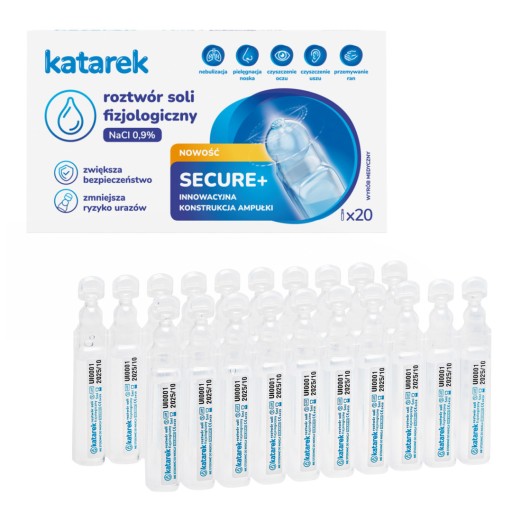 KATAREK SECURE + FYZIOLOGICKÁ SOĽ 20x5 ml