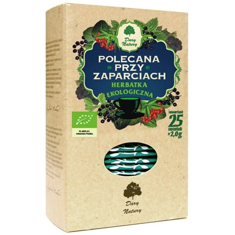 Dary Natury bio čaj 25x2g odporúčaný pri zápche