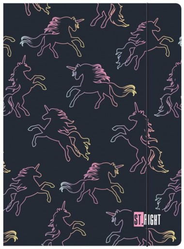 ST.RIGHT aktovka s gumičkou pre dievčatá do školy DREAM UNICORN