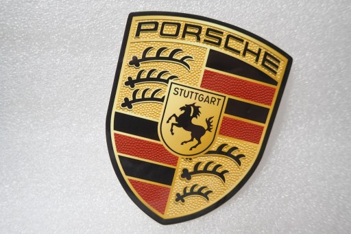 NÁLEPKA S LOGOM PORSCHE 7,5 x 9,6 cm