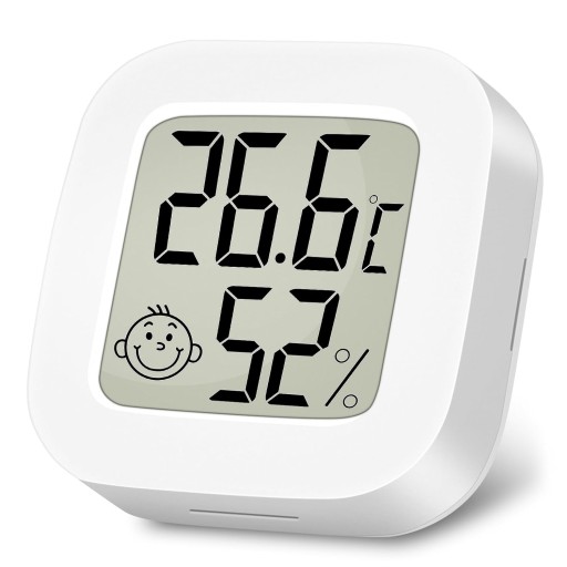ELEKTRONICKÝ PRIESTOROVÝ TEPLOMER DIGITÁLNY vlhkomer METEOSTANICA + BATÉRIA