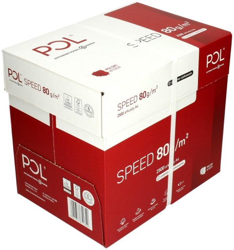 Kancelársky papier PolSpeed, formát A4, 80g, 500 listov