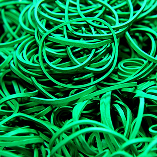 RECEPTOVÉ GUMY 1 KG SILNÉ, veľkosť 70MM, ZELENÉ