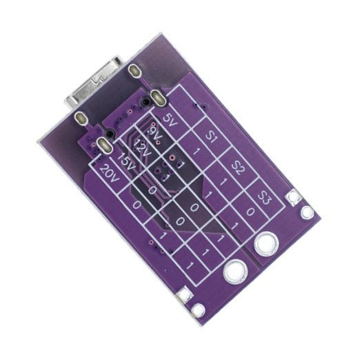 Testovací modul rýchleho nabíjania QC/PD USB-C 5V, 9V, 12V, 15V, 20V