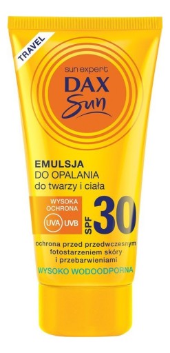 Dax Sun Sunscreen emulzia SPF 30 Travel 50 ml