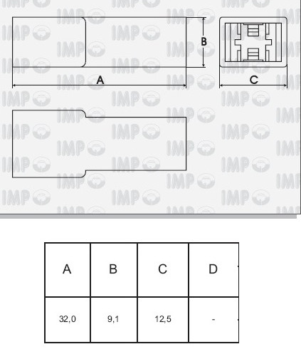 Kryt pre samec konektor 6,3mm (10 ks) /4646-10