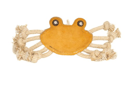 Hryzátko Szarpak Prírodná hračka pre psa Chico Trend Leather Krab 33 cm