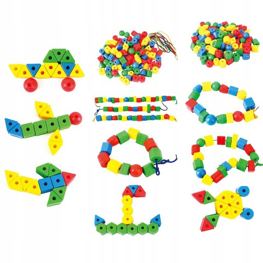 Little Geniuss Blocks Little Beads 40 kusov