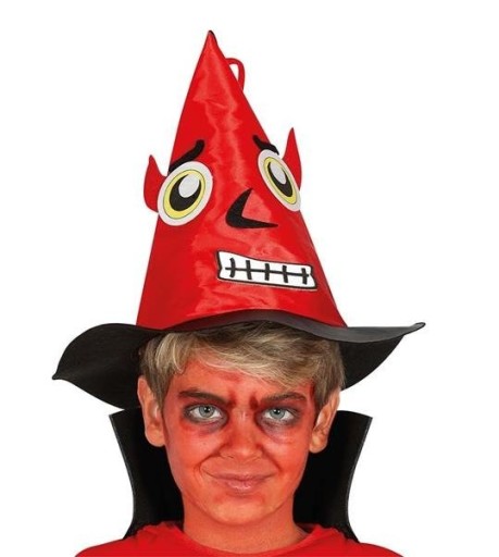 DIABELSKÝ KLOBÚK ČAROVNÍK DÉMON HALLOWEEN
