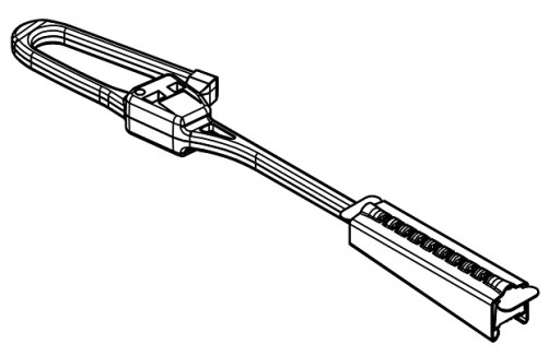 Držiak na extrakciu kábla I okrúhly 4-6mm a plochý <4x<13mm