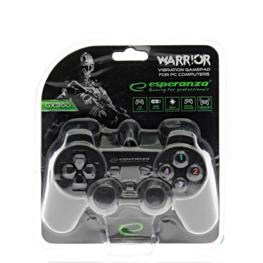 GAMEPAD KÁBLOVÁ GAMING PODLOŽKA PRE PC POČÍTAČ PS3 USB + VIBRÁCIE