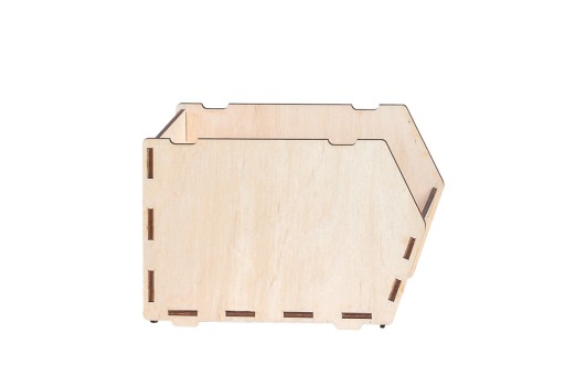 DREVENÝ dielenský box, gravírovaná nádoba