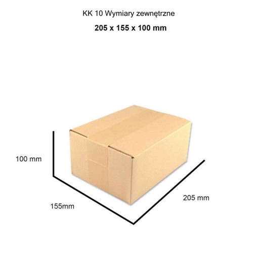 Klapka kartón 200x150x90 KK10 krabica - 25 ks