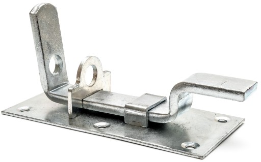 Dverová západka, západka visiaceho zámku, OHNUTÁ 130 mm