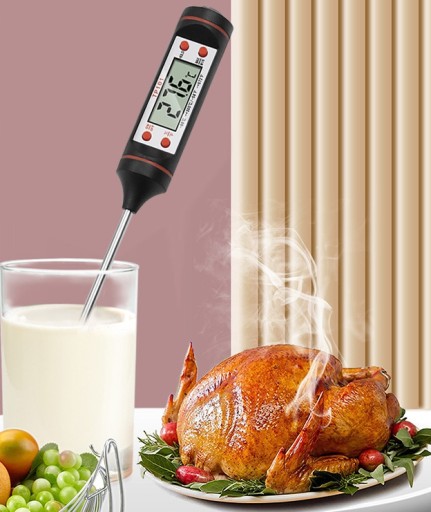 LCD KUCHYNSKÝ TEPLOMER SONDA NA MÄSO VÍNO