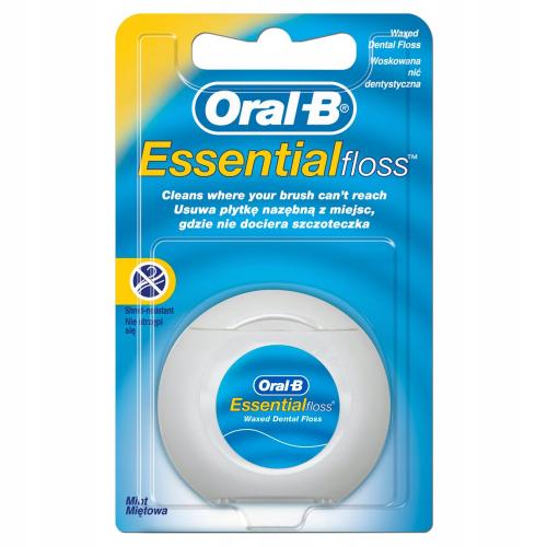ORAL-B ESSENTIAL Voskovaná zubná niť - 50 m
