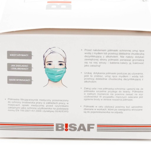 Filtračná ochranná maska BISAF FFP2 ružová