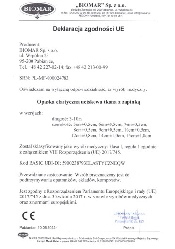 Bandáž Elastická tkaná čelenka so sponou 12cmx4m