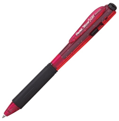 Pentel Wow Gel K437CR červené gélové pero