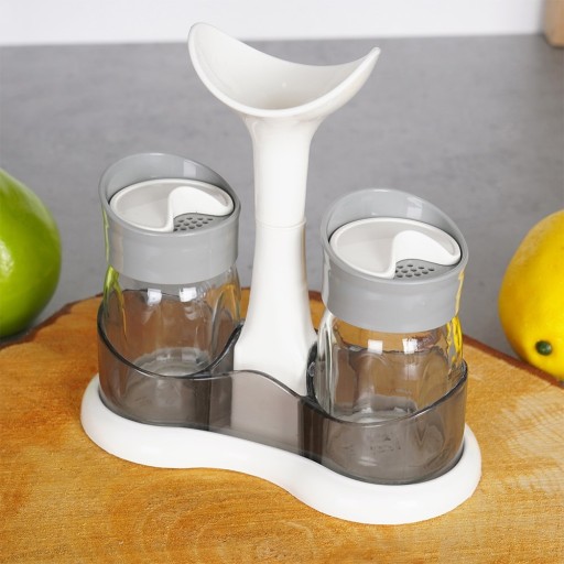 Súprava SALT AND PEPPER CASE, zásobníky na soľ a korenie, stojan na korenie