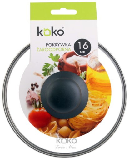 KOKO - Žiaruvzdorné veko - sklo - 16 cm