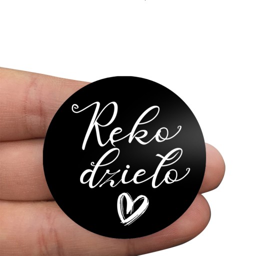 Remeselné nálepky, okrúhle menovky, rolka 200 ks