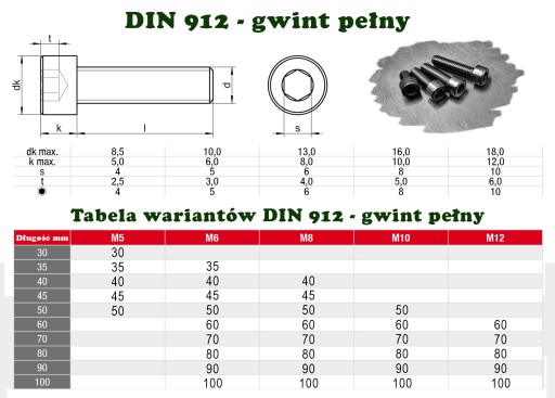 M6x8 NEREZOVÁ VALECOVÁ IMBUSOVÁ SKRUTKA A2 912 (10)