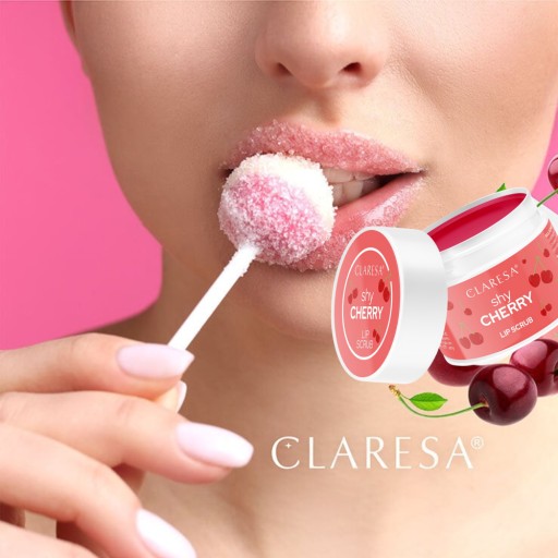 Claresa Sugar Lip Peeling pikantné pery SHY CHERRY 15g višňový cukor
