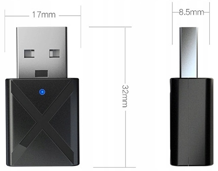 ADAPTÉR PRIJÍMAČ BLUETOOTH AUDIO 5.0 VYSIELAČ 10m