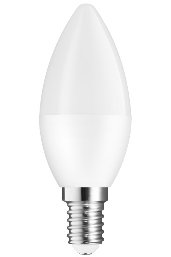 LED žiarovka E14 C37 12W sviečka, teplá farba