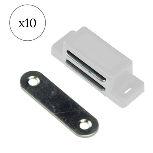 NÁBYTOKOVÝ MAGNETOVÝ MAGNETICKÝ ZÁMEK BIELY 10 KS