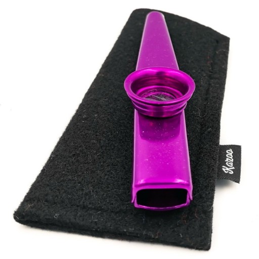 Fialové KAZOO Black POUZDRA + MEMBRÁNA - Perfektná sada pre hudobníkov