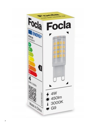 FOCLA G9 LED ŽIAROVKA 4W TEPLÁ BIELA 3000K 450lm