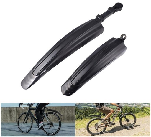 SET BLATNÍKOV PREDNÝ ZADNÝ MTB BICYKEL 24-29 palcový ČIERNA