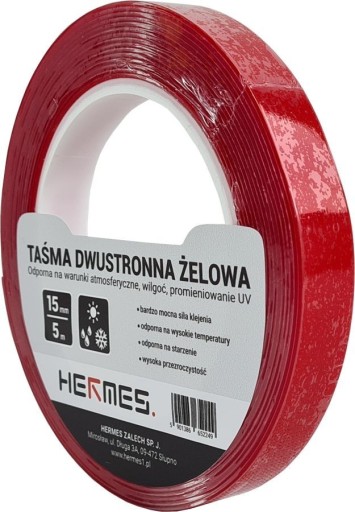 OBOJSTRANNÁ GÉLOVÁ PÁSKA 15mm x 5m