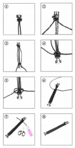 KOMPAS, PARACORD NÁRAMOK PREŽITIA, 5v1