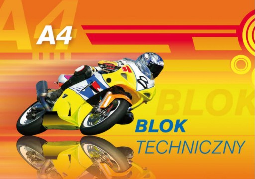 A4 biela technická podložka, 10 listov, 250g