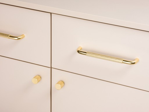SANTI GOLD LESK NÁBYTKOVÁ KĽÚČKA 160MM HVYT REBROVANÁ MODERNÁ