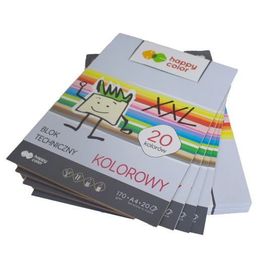 Technický blok A4Happy Color 20 listov 170G COLOR