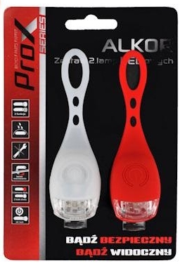 SET PROX ALKOR SILIKÓNOVÉ LED SVETLÁ NA BICYKEL
