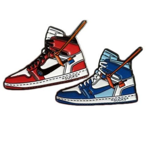 Kovový modrý štipček do topánok Nike Air Force