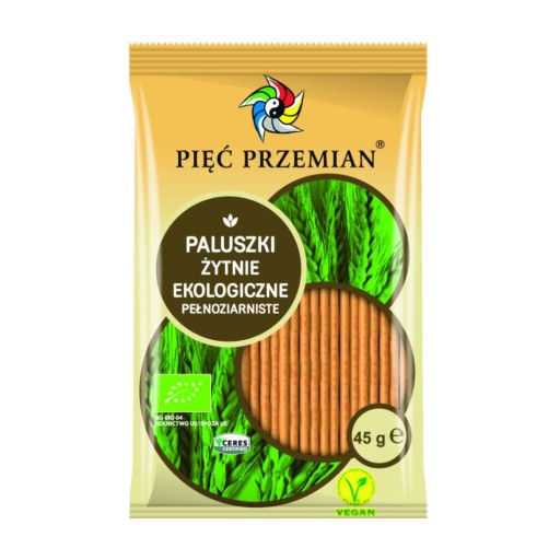 Bio celozrnné ražné tyčinky, 45g