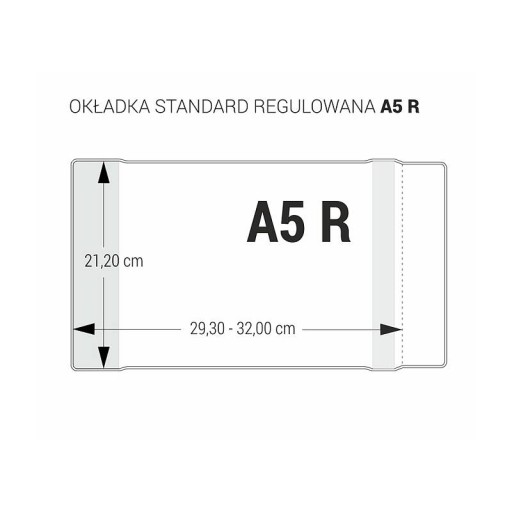 Obal na zošity A5R, priehľadný, sada 5 ks